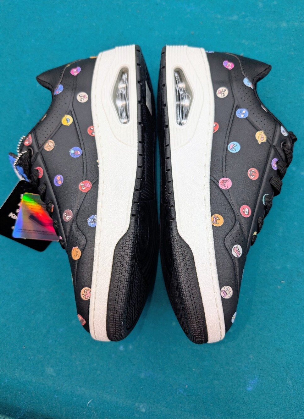 Skechers Womens Uno Court Vexx Multi Moji Black Lifestyle Sneakers Shoes 9.5 - Picture 5 of 11